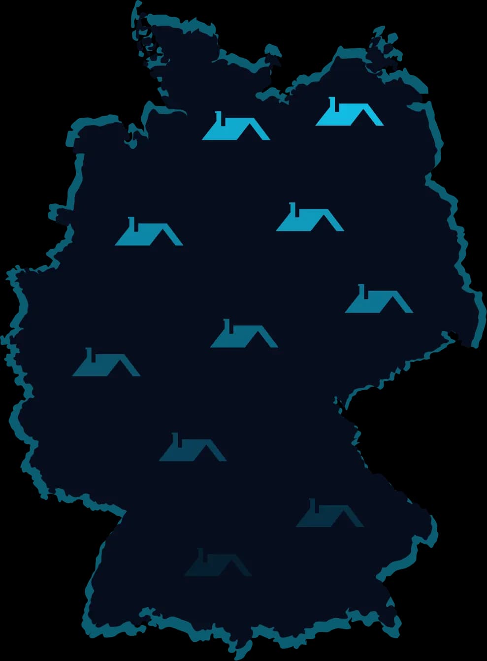 Deutschlandkarte – HSB Service Einsatzgebiete